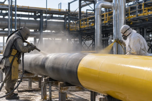 İzmir  Gaz ve Doğalgaz Boru Kumlama ve Boya
